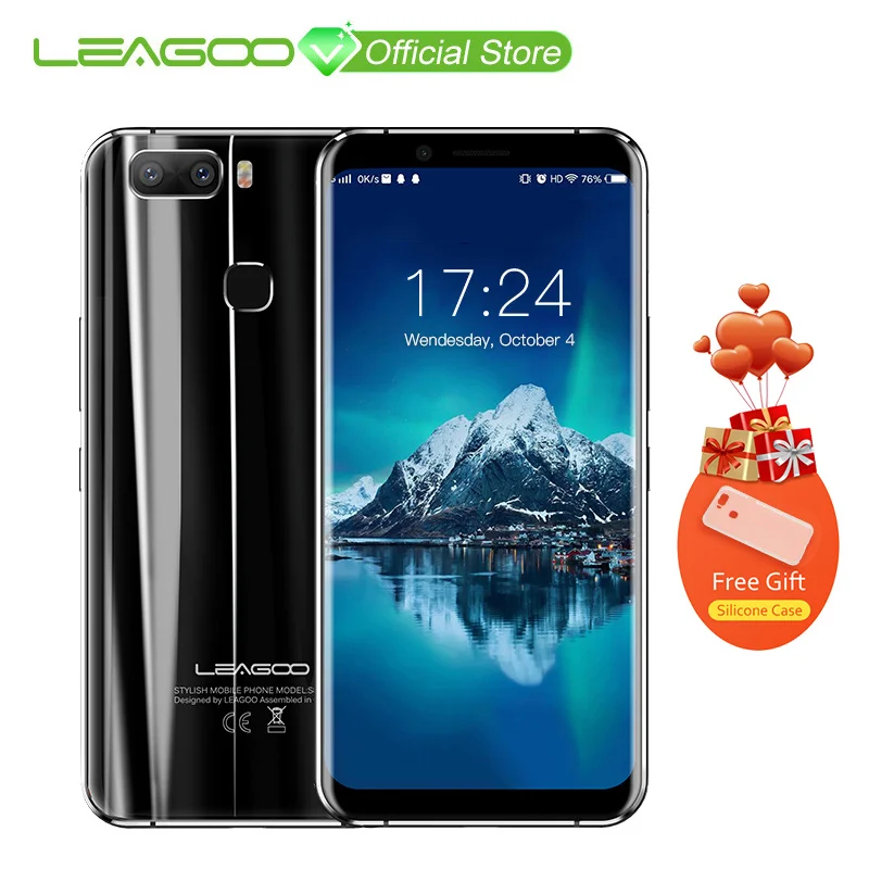 

LEAGOO S8 Pro 6GB 64GB 5.99'' 18:9 Display Mobile Phone Android 7.0 MTK6757 Octa Core Dual Cameras Fingerprint ID 4G Smartphone