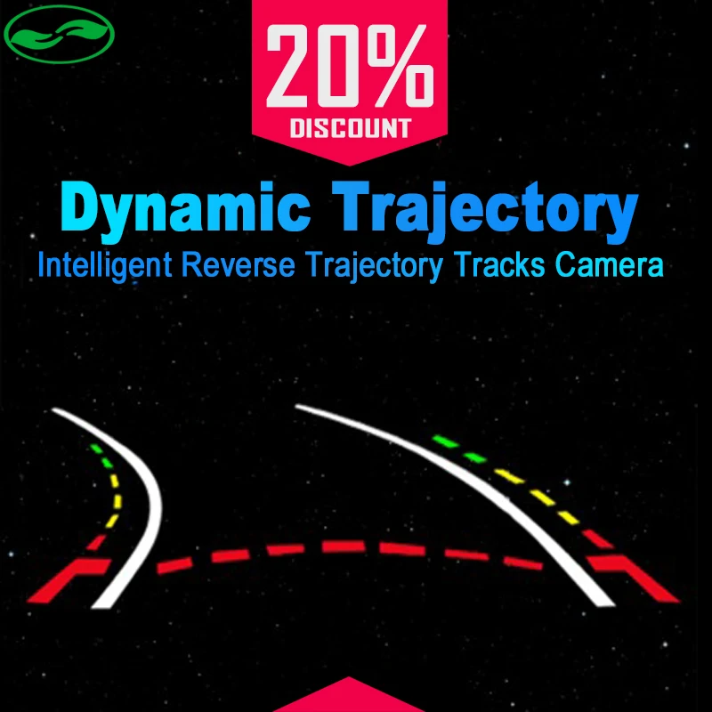 Intelligent Dynamic Trajectory Tracks Rear View Camera HD CCD Reverse