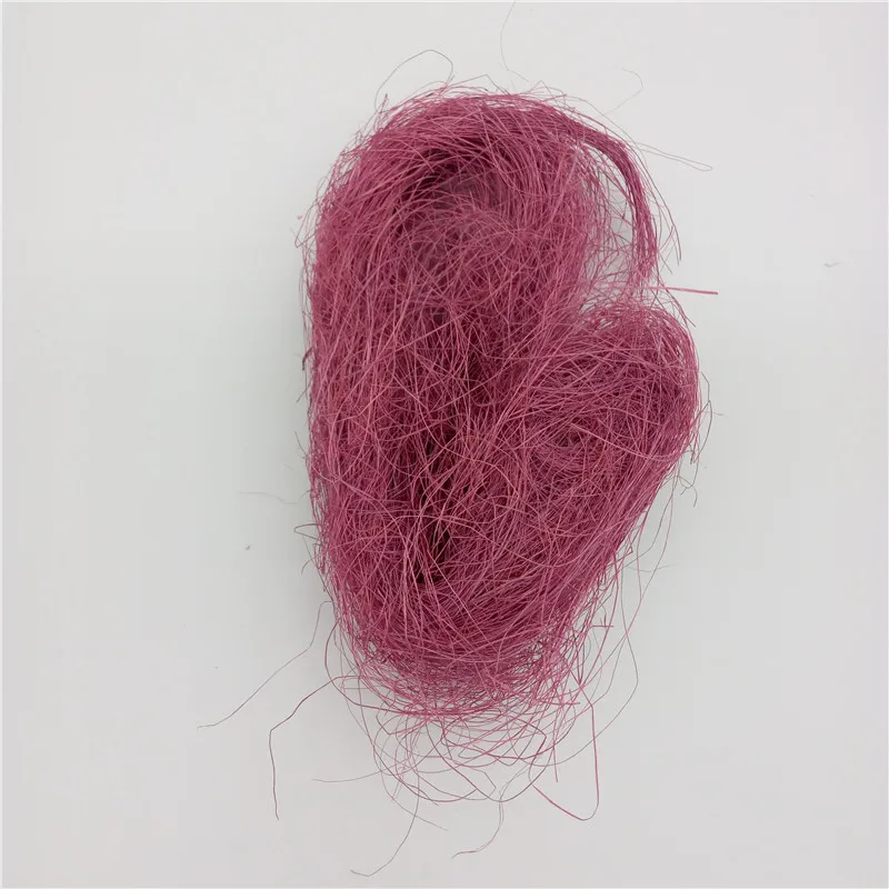 Fuchsia 10 г сизаль природа сизаль деревенский рафия DIY букет цветов Подарочная коробка Упаковка украшения свадебные принадлежности гнездо Искусство ремесло - Цвет: Fuchsia