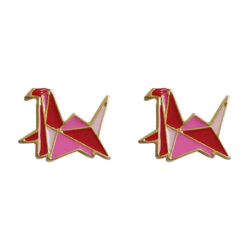 

Lovely Design Crane Bird Stud Earrings For Girl Jewelry