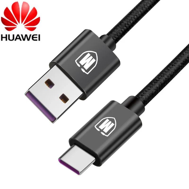 For HUAWEI Supercharge Cable 5A USB 3.1 TYPE C Fast Charger Data Cable