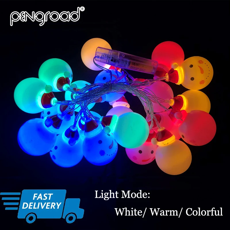 

Snowman 4.5M LED String Light Battery Operated Christmas Tree Fairy Light Outdoor Party Decoration Night Light 10/20LED SL039