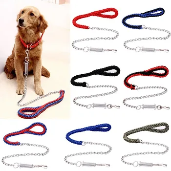 

1.5m Single Traction Plating Alloy Chain Big Dog Chain Anti-biting Traction Chain Dog Half anti-bite Chrome Dog chain traction