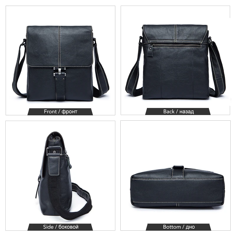 WESTAl جلد طبيعي حقيبة كتف للرجال crossbody أكياس ipad رفرف سستة حقيبة ساعي بريد للرجال جلدية يد للمستندات 8835