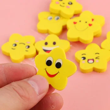 

3pcs Children Cartoon Eraser Cute Stationery Eraser Novelty Expression Erasers Children Prize Student Painting Erasers Cute Gift