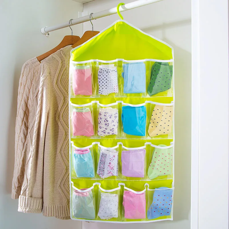 Free Shipping!Wardrobe bag hanging storage multi-layer fabric bags wall panties socks classification sorting | Дом и сад