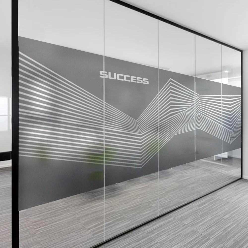 Turn light transparent opaque glass film Creative Commercial Glass