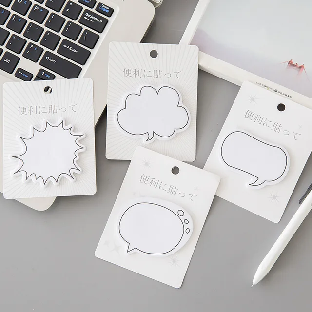 creative simple japanese dialog box series memo pad 4 types kawaii