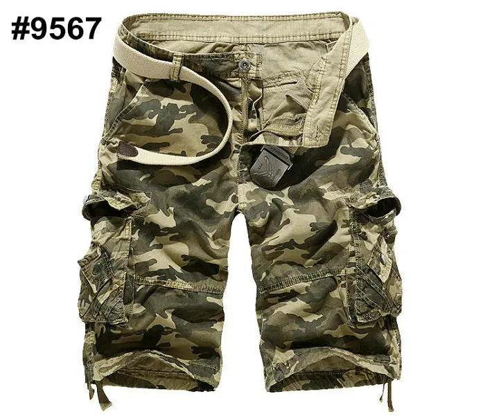 Хит, мужские камуфляжные шорты-карго, Летние повседневные хлопковые военные камуфляжные шорты-бермуды для тренировок для мужчин
