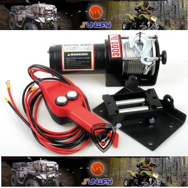 ATV Accessories 3000LB Electrie Winch for 300cc 400cc 500cc 800CC