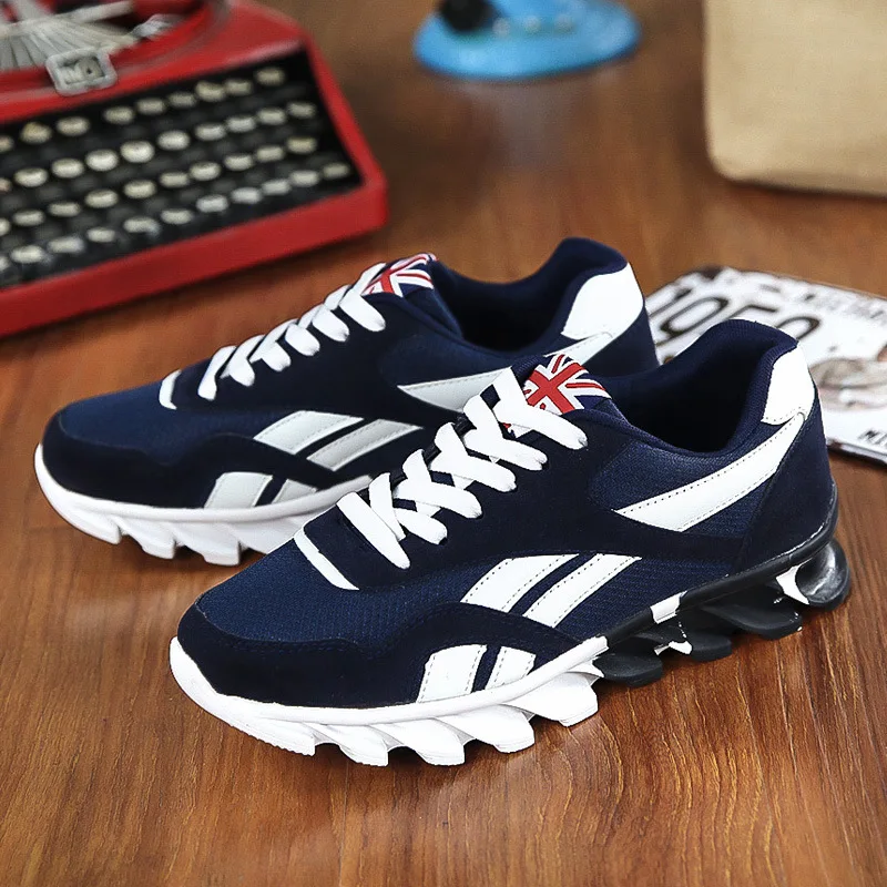 Vente bleu D'hiver Appartements Chaussures Casual rouge Pour Formateurs Dentelle Noir Respirant Léger up Et Noir Hommes Automne Cbjsho Qualité Chaude OqBWYEnUw