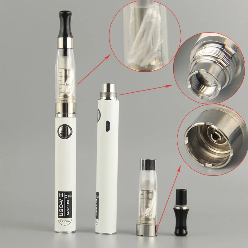 UGO V2 CE4 электронная сигарета в блистере Kit Vape Pen kit 900mah Ugo v II Battery 1 6 ml ce4 Atomizer