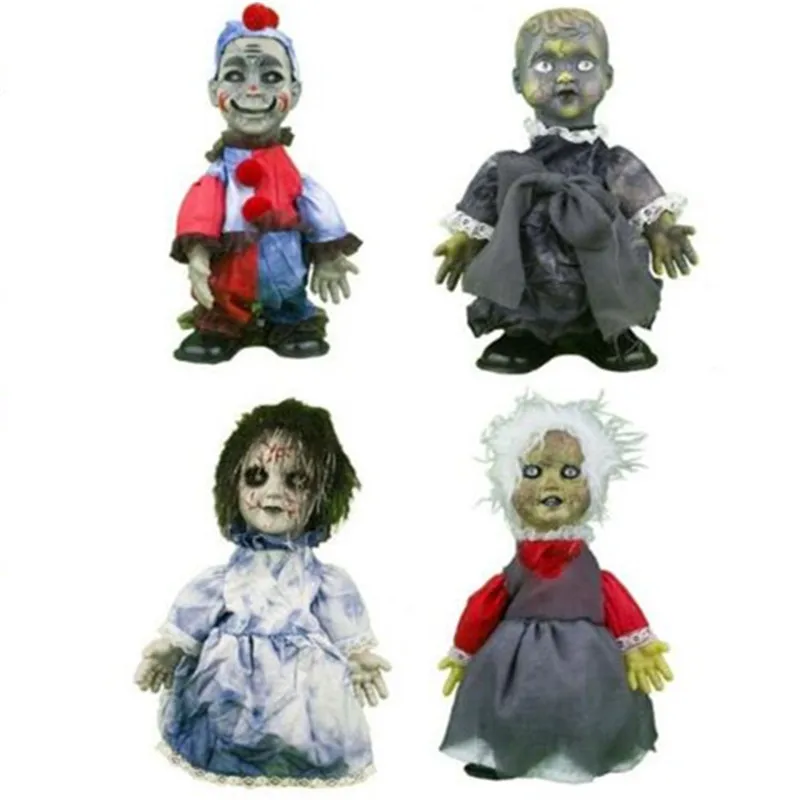 

Creepy Halloween Ghost Props Electric Voice Ghost Doll Toys Horror Halloween Haunted House Decoration Party Suppies Kids Gift