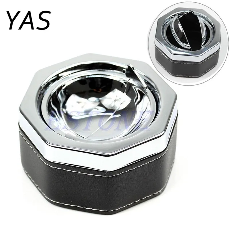 

YAS New Hot Fashion Portable Hexagon Cigarette Ash Ashtray Smokeless Holder With Lid HXP001