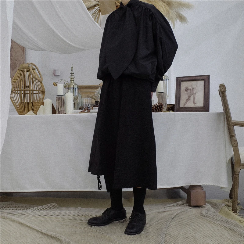 M-6XL! Негабаритные мужские рубашки дизайн спереди лист воротник с длинным рукавом рубашка черно-белая мужская подиумная