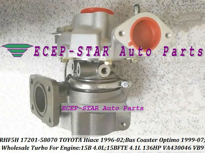 Free Ship RHF5H 17201 58070 VA430046 VB9 Turbo For TOYOTA