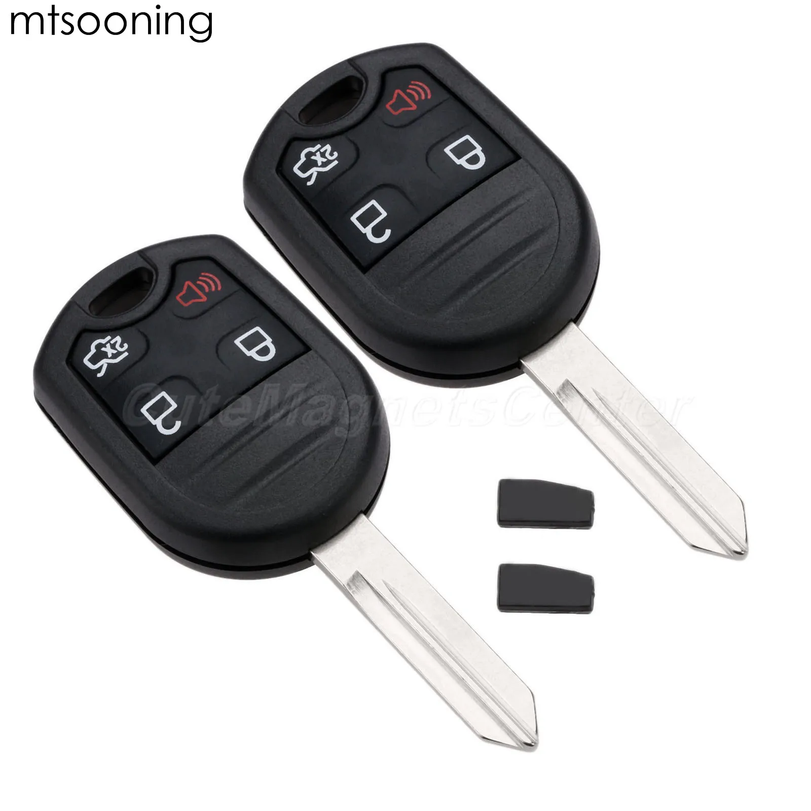 Mtsooning, 2 шт., 5 кнопок, умный дистанционный ключ для автомобиля, для Ford Edge Escape, Expedition Explorer, 4D63/ID83, чип, 80 бит, CWTWB1U793, 315 МГц