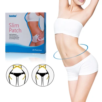 

Fashion 20pcs/box Weight Lose Chinese Medicine Slimming Stickers Skinny Waist Belly Fat Burning Navel Slim Patches JMN009