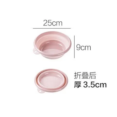 small pink Складной умывальник пластиковый складываемый складной ведро Портативный умывальник для путешествий на открытом воздухе рыболовный лагерь автомобильный водяной кувшин для ног - Цвет: small pink