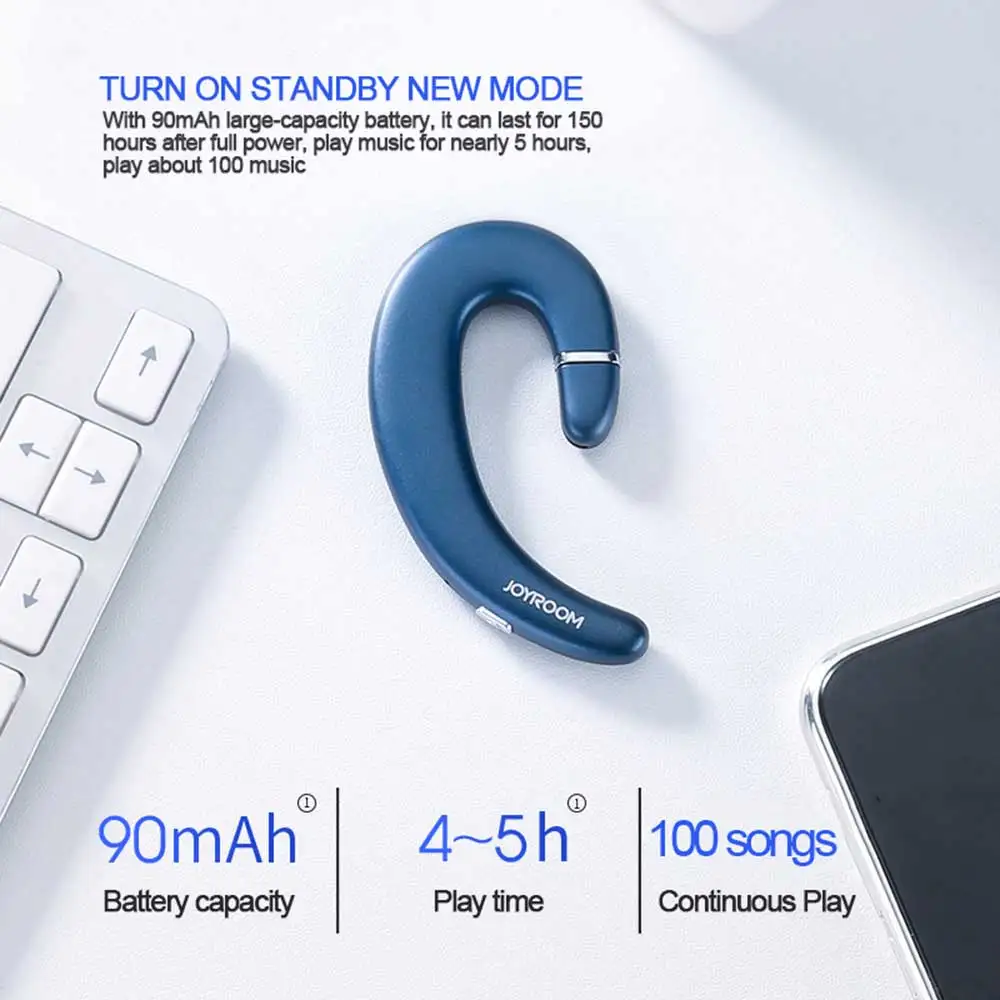 KOBWA JR P2 беспроводной Bluetooth спортивные наушники наушное крепление без наушник не