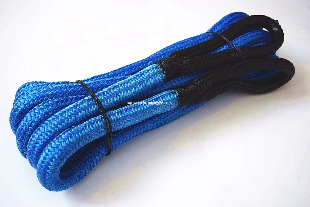Blue 19mm*9m 3/4inch*30feet Recovery Rope,Towing Rope,Double