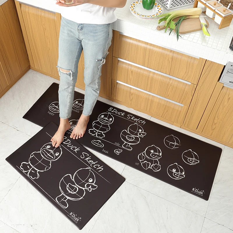 cheap Anti Fatigue Mattress Floor Mat Soft Kitchen Mat Floor Leatherwear Mat Multi Size Skid Resistant