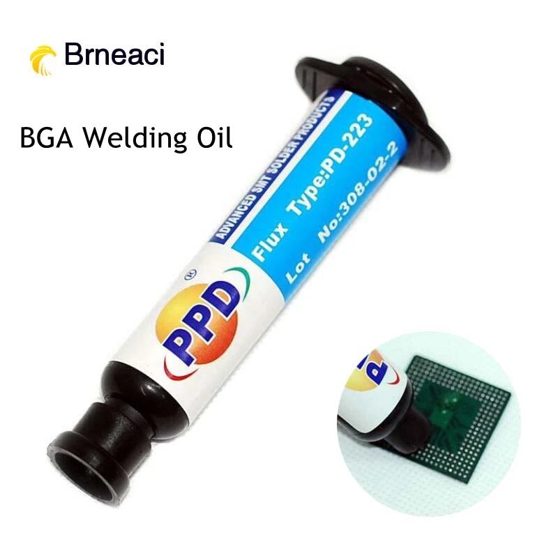 

Brneaci PPD 10CC BGA PCB Clean Solder Paste Welding Advanced Oil Flux Grease Chip Soldering Repair Tools
