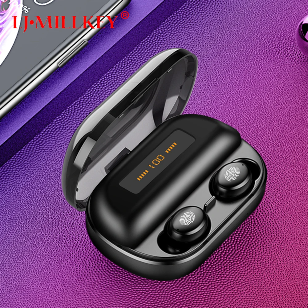 

Bluetooth 5.0 earphones TWS true wireless stereo 3D headphone sports IPX5 waterproof headset with dual microphone YZ274