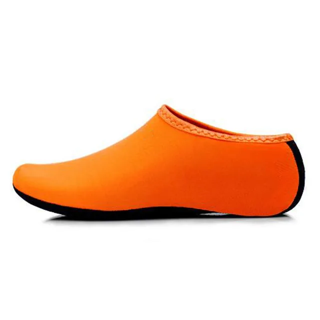 Beach Swimming Water Sport Socks Anti Slip Shoes Yoga Fitness Dance Swim Surfing Diving Underwater Shoe for Kids Men Women 2.5mm Orange