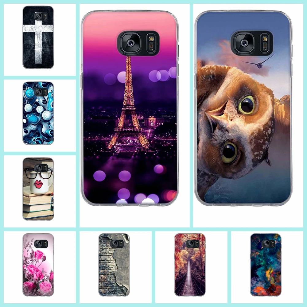 Colorful Printing Soft Silicone TPU Case Cover for Samsung Galaxy S7 Edge G935 Phone Back Capa Funda Skin Bag |
