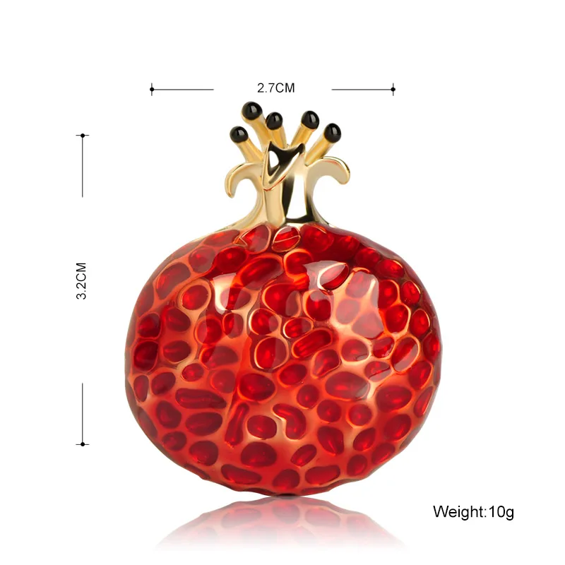 Эмаль blucome фруктовая форма красная гранатовая брошь милый подарок аксессуары Костюм лацкан булавка мужская женская одежда значок на шарф пряжки