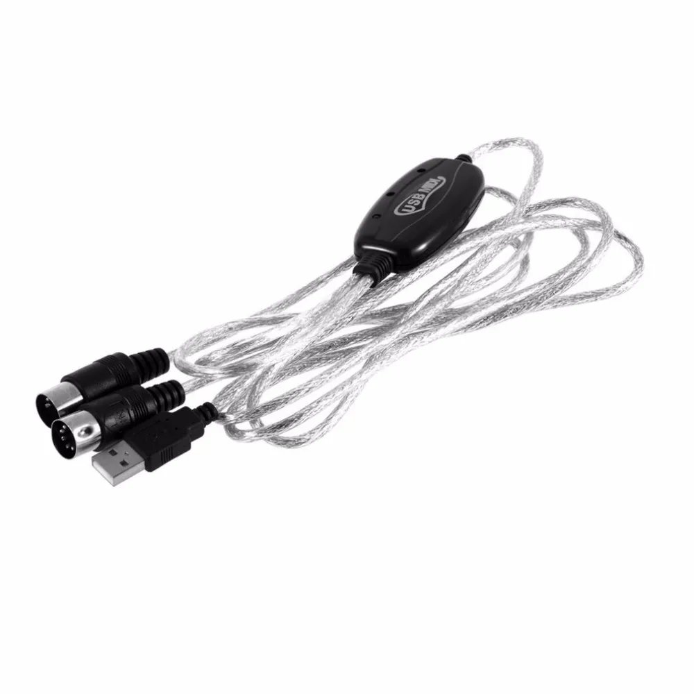 USB to MIDI Interface Cable Adapter 6Ft 2M Midi In-Out Converter Music Keyboard Piano PC Laptop | Компьютеры и офис