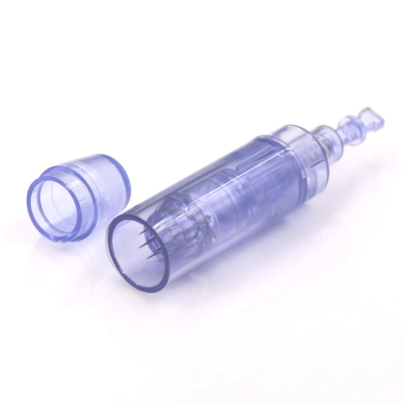 

high quality 50pcs 36pin dr pen derma pen blue permanent makeup tattoo needle cartridges micro needle therapy for beauty makeup