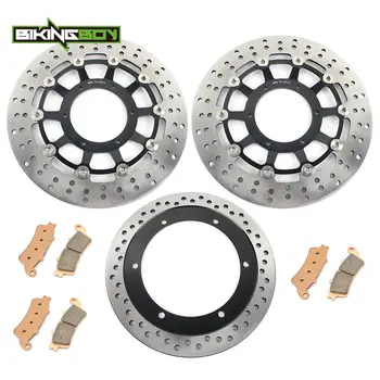 

BIKINGBOY For Honda VTX 1800 R 2002-2007 VTX1800 C 02 03 04 05 06 07 08 Front Rear Brake Disks Pads Discs Rotors Motorcycle