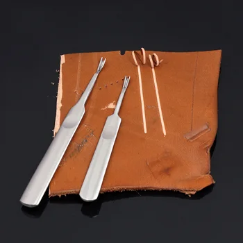

V Leathercraft Groover Skiving Edge Beveler DIY Craft Tool U/V Shaped Stitching Groover Skiving Edge Beveler Leathercraft Kit