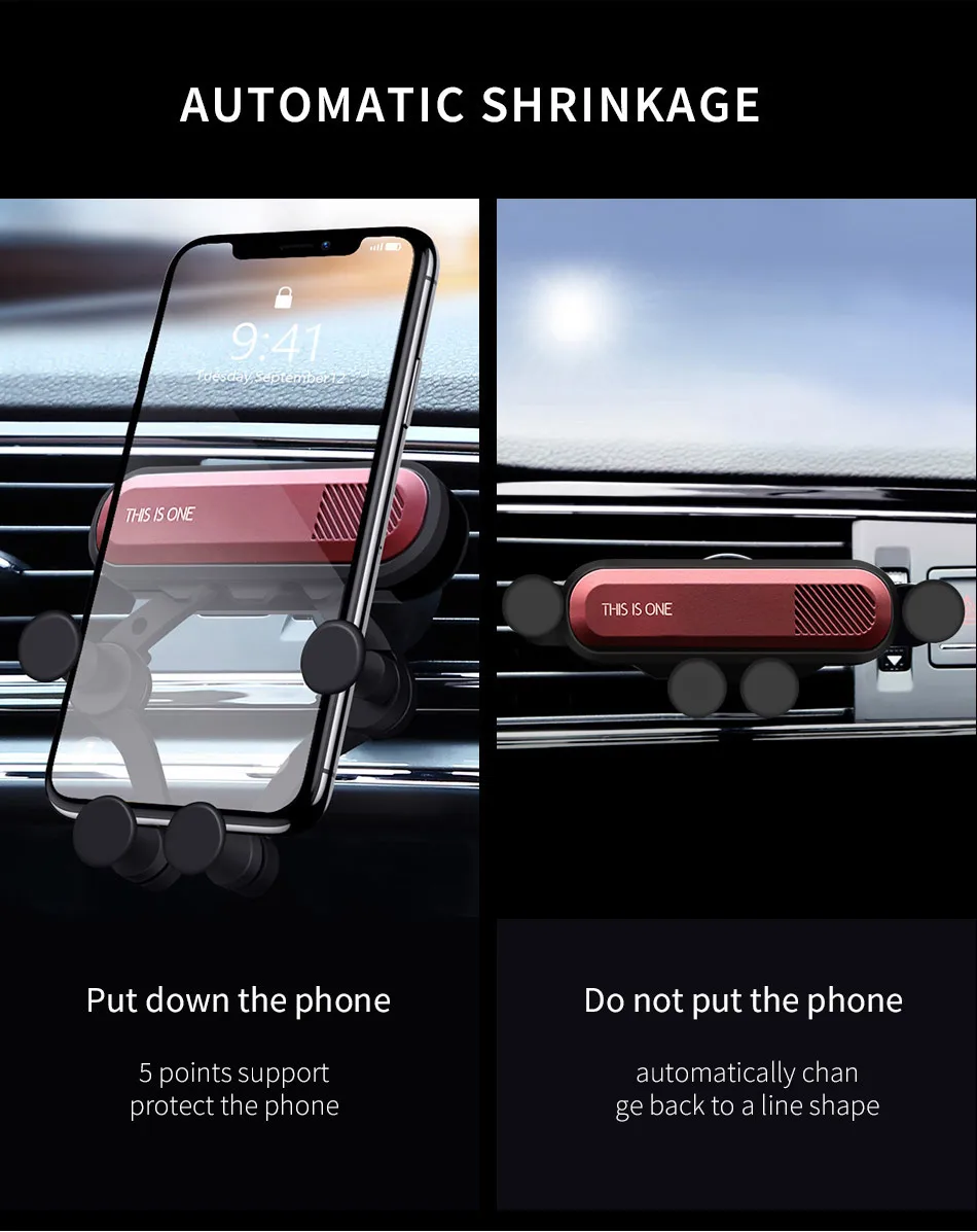 FLOVEME Универсальный гравитационный Автомобильный держатель для телефона для iPhone 11 Автомобильный держатель для вентиляции поддержка сотового телефона Автомобильный держатель