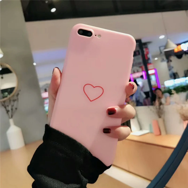 

Phone Case For iPhone 7 6 6s Plus Simple Ultrathin Soft TPU Cases Fashion Candy Color Back Cover Capa free shipping 70 80