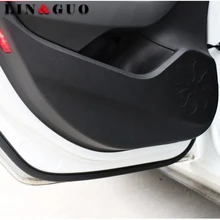 4 шт. Высокое качество кожа двери автомобиля внутренняя дверь предотвращает удар царапин защитная накладка наклейка подходит для Audi A3 A4L A6L Q3 Q5