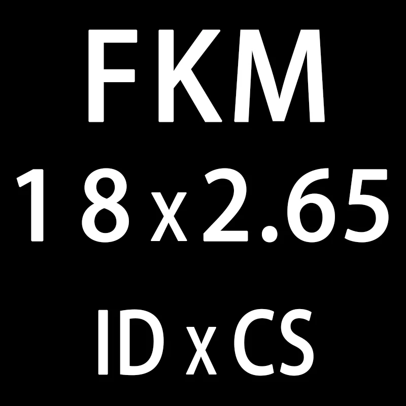 10 шт./лот фторкаучук кольцо черный FKM уплотнительное кольцо CS: 2,65 мм ID15.5/16/17/18/19/20 мм(материк) резиновое уплотнительное кольцо масло для уплотнения уплотнительное кольцо шайба - Цвет: ID18mm