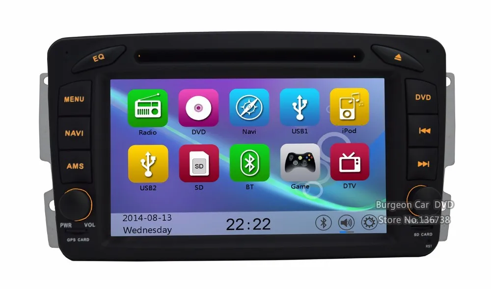 Perfect 7" Factory price FOR Mercedes Benz E Class Vito Viano CLK W209 W210 W639 Car DVD Player GPS Navigation 3G WIFI Radio Bluetooth 22