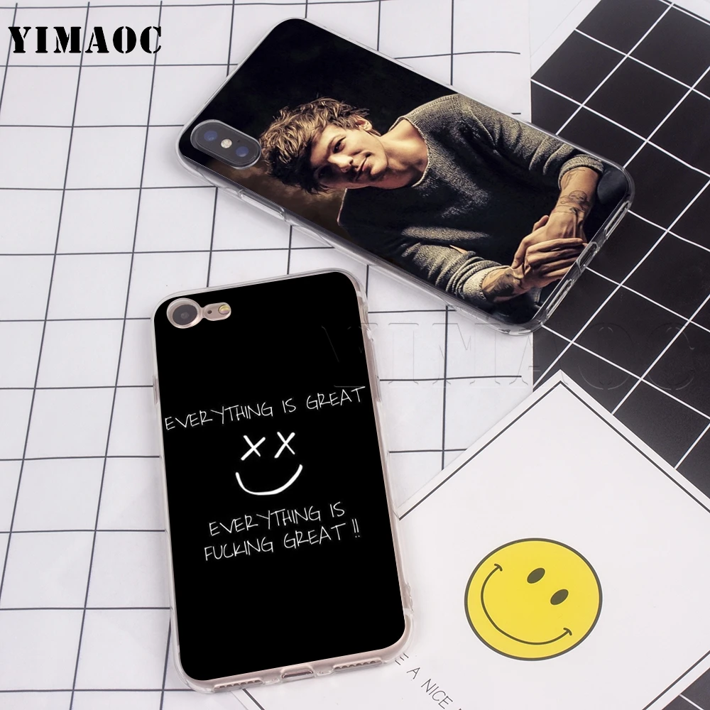 YIMAOC Louis Tomlinson Soft Silicone Case for iPhone 5 5s SE 6 6s 7 8 Plus X