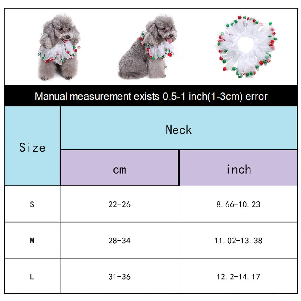 Белый Рождественский декоративный ошейник для питомцев, щенков, собак, шлейка для кошек на Хэллоуин, Рождество, день рождения и другие торжественные дни