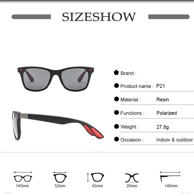 2019 New Square Polarized Sunglasses Men Women Brand Designer Vintage Driving Goggle Rivet Mirror Male Sun Glasses UV400 (1)