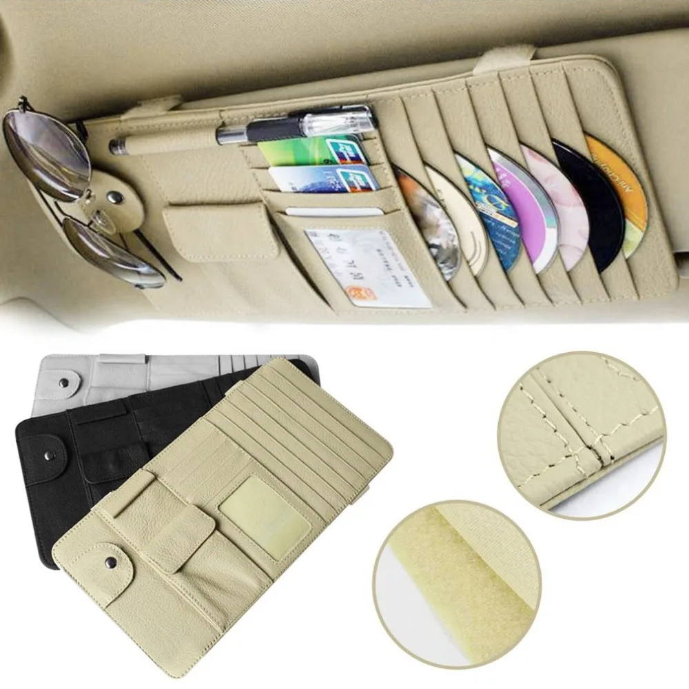Original Multifunctional Car Sun Visor Glasses Clip CD Folder Card