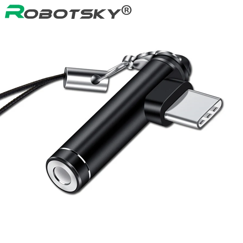 

Type C 3.5mm Jack Converter USB 3.1 Type-C to 3.5 Earphone AUX Audio adapter Cable for Headphone Samsung Xiaomi 6 Mix Huawei P20