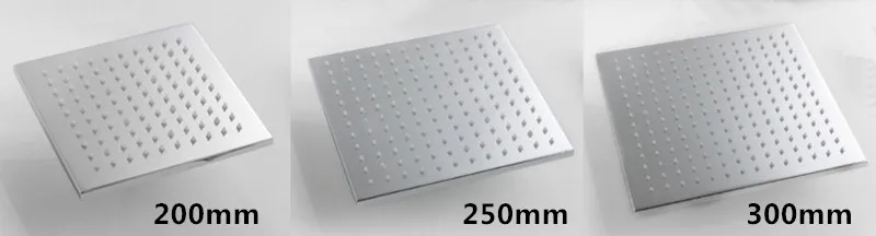 shower head size