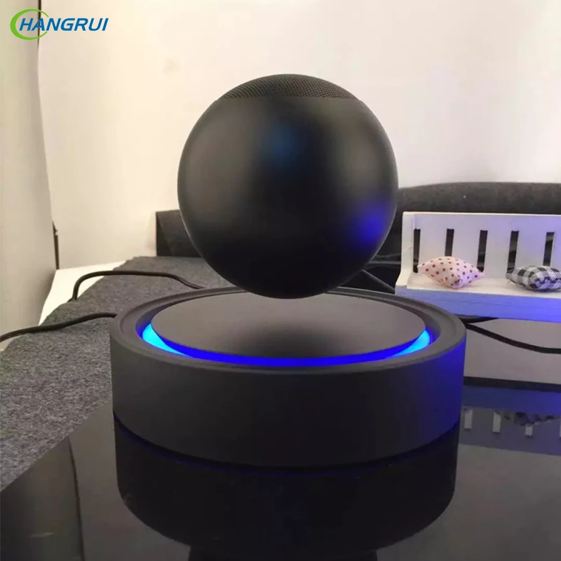 HANGRUI Magnetic levitation floating speaker Wireless bluetooth Loudspeaker NFC Maglev Music Player rotating 360 degree speakers