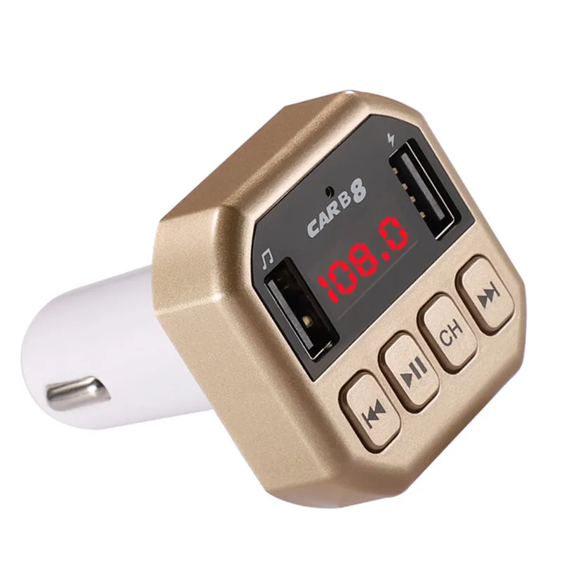 

FM Transmitter 3.1A Dual USB Charger Bluetooth Handsfree Car Kit Voltage LCD Display Wireesss Audio Receiver MP3 Player