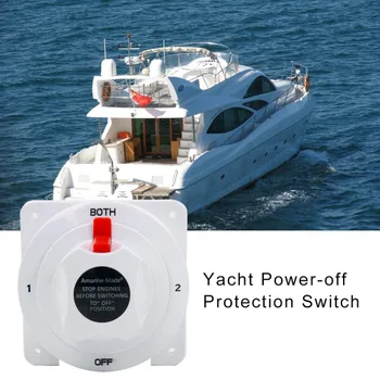 

New Circuit Breaker Reset Fuse Inverter Battery Selector Switch White Distribution Marine Boat Switch Waterproof Switch Adapter