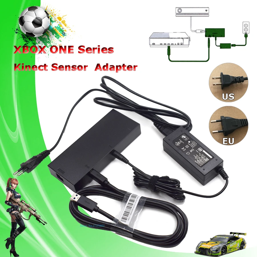 

2019 NEW Version Kinect 2.0 Sensor AC Adapter Power Supply for Xbox one S / X / Windows PC , XBOXONE Slim/X Kinect Adaptor